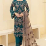 Latest Pakistani Rama Style Salwar Kameez-1