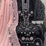 Women Black Pakistani Suit-1