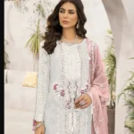 Women Pure White Pakistani Suit-1