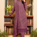 Women Rose Pink Pakistani Suit-1