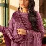 Women Rose Pink Pakistani Suit-1