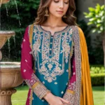 Luxury_Rama_Party_Wear_Pakistani_Palazzo_Salwar_Kameez_With_Contrast_Heavy_Work_Dupatta4