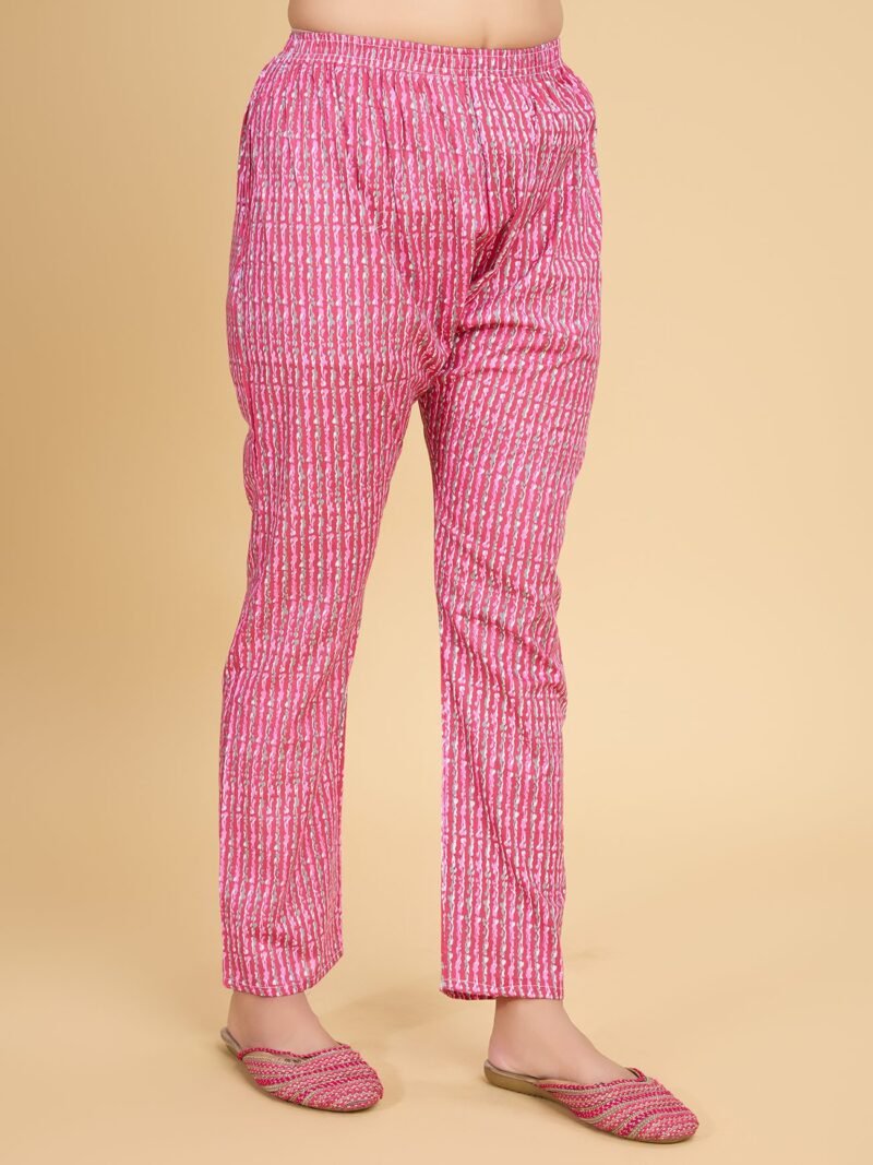 Pink Women Printed Ethnic Dress Kurta with Dupatta - Image 7