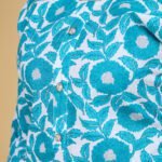 Luish Womens Turquoise Floral Printed Kurta Set with Dupatta