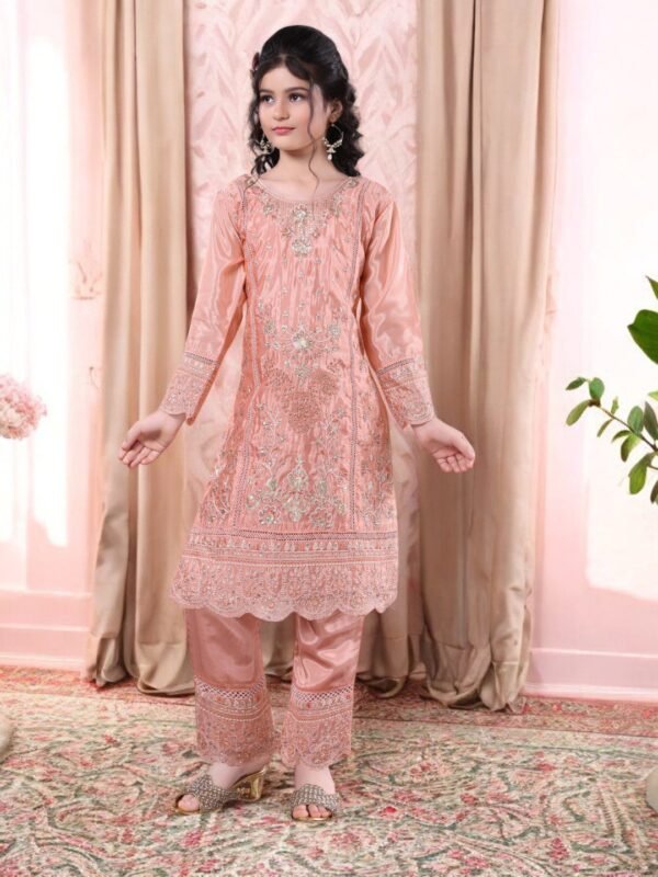 Girls Peach Karachi Pant