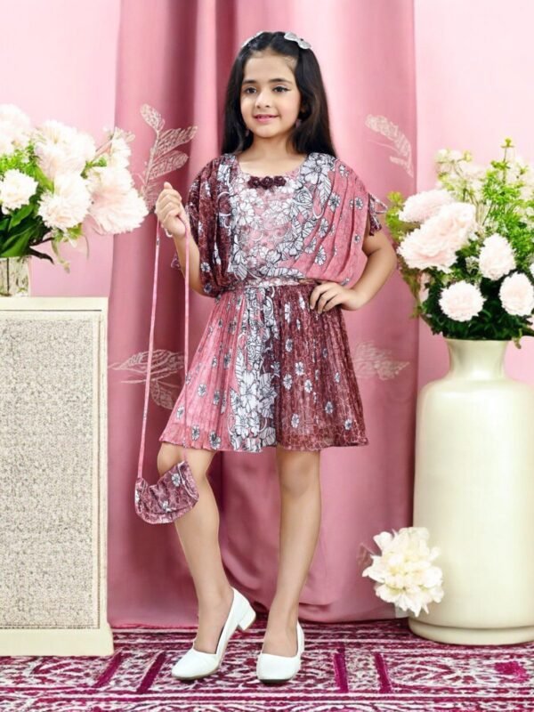 Rose Blush Sparkle Skirt Dress