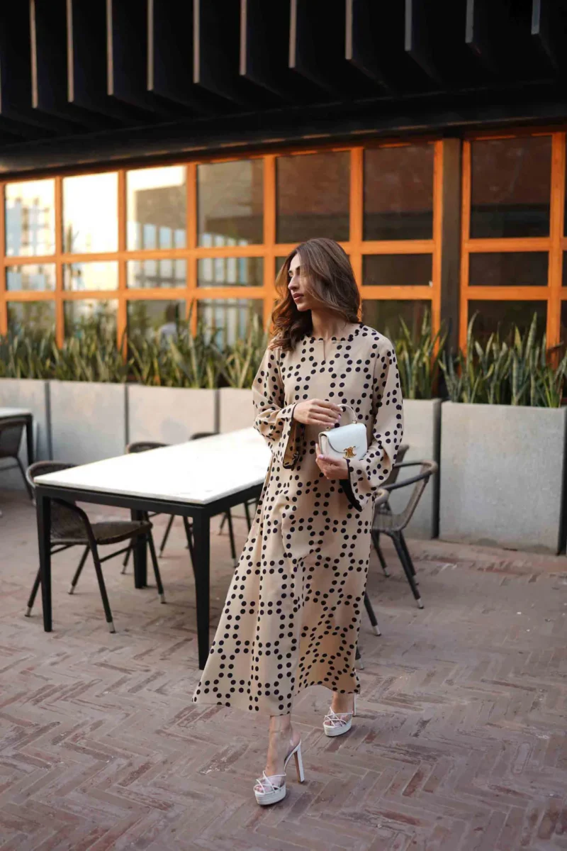 Beige Black Pakistani Co-Ord Set - Image 8